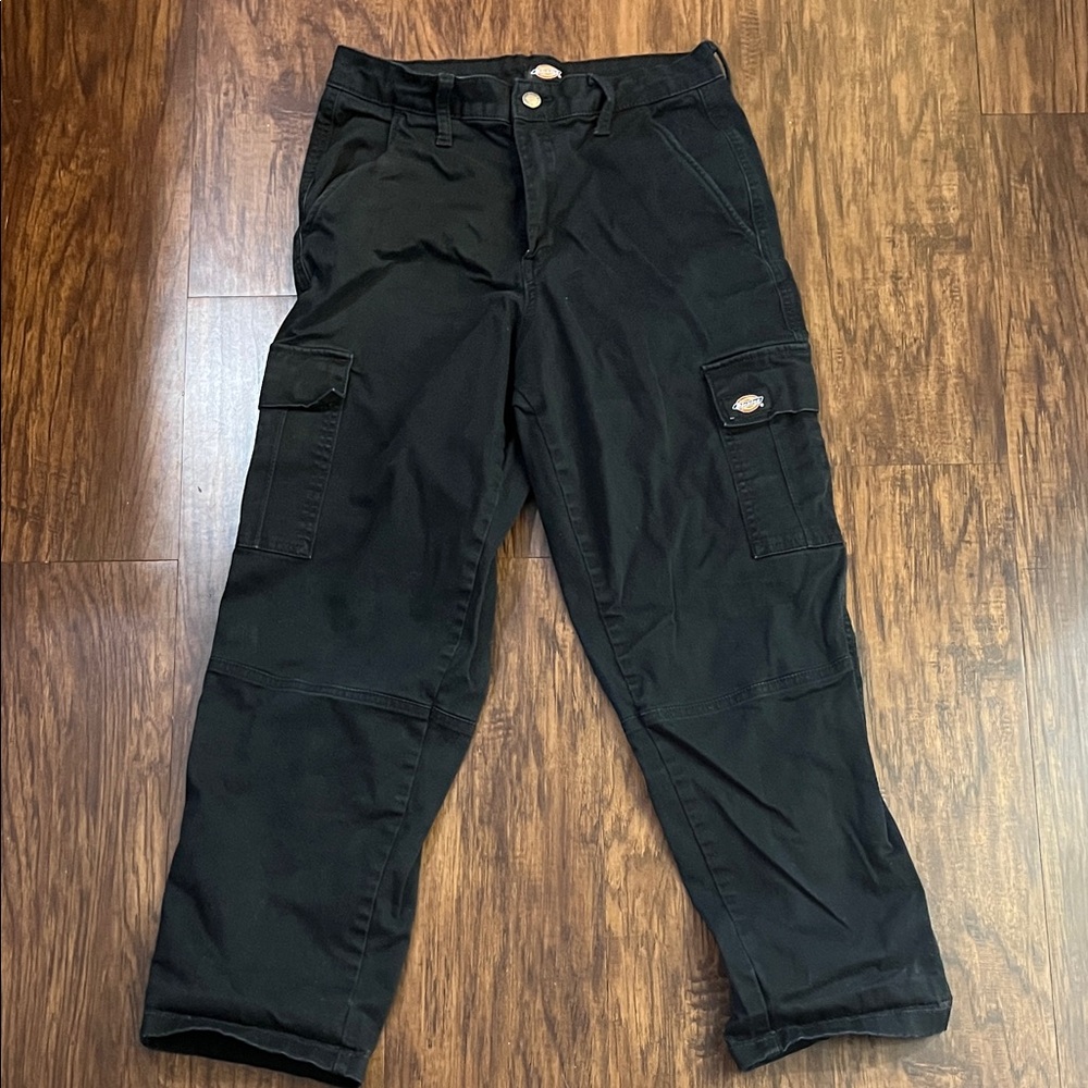 Dickies Women's Black Cargo Straight Leg Pants